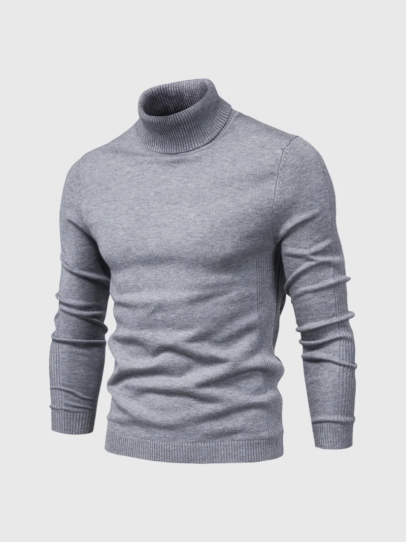 Schmal Geschnittener Rollkragenpullover Für Herren - Dario