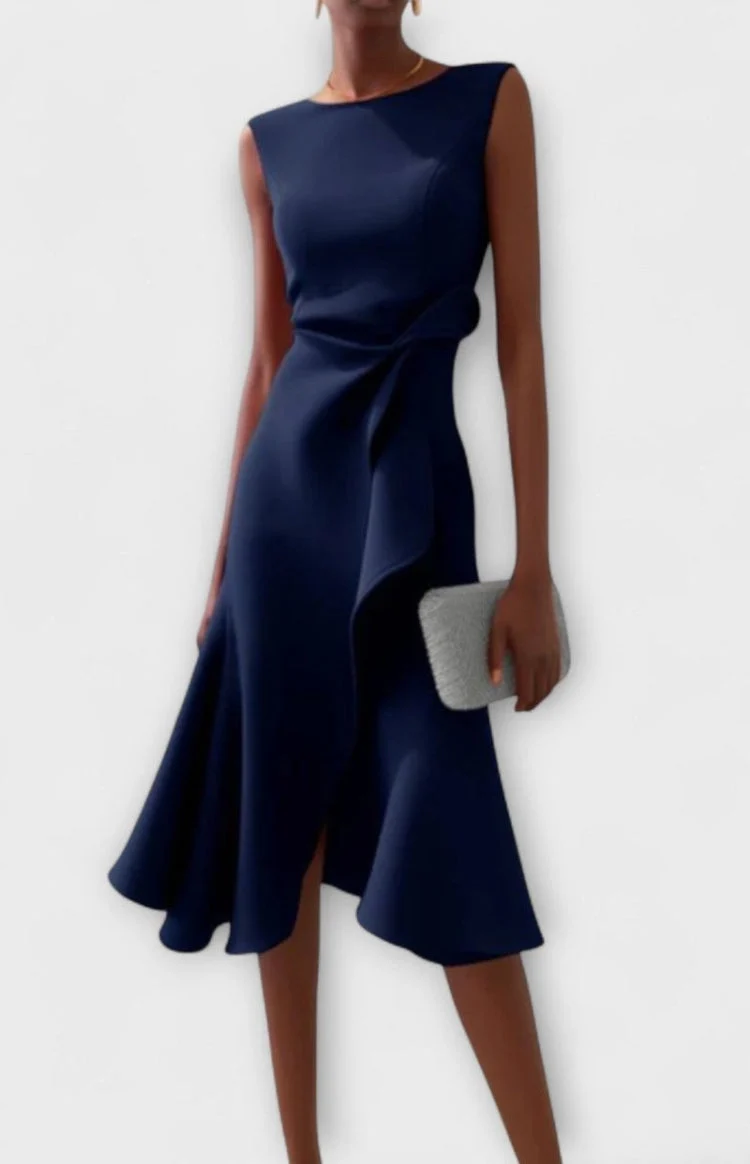 Tailliertes Abendkleid Mit Faltendetails - Karla
