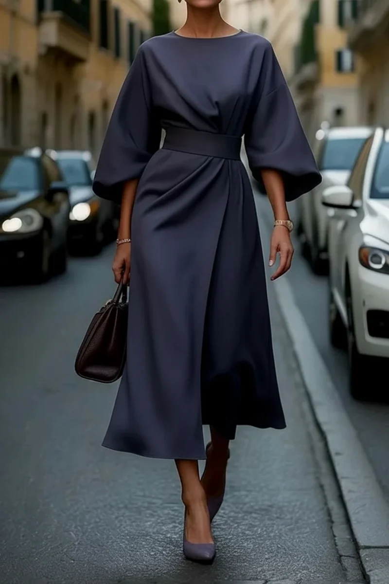 Abendkleid Mit Taillengürtel - Angela