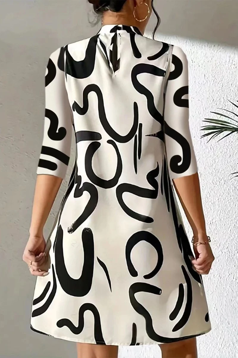Kleid Mit Lockerem Schnitt Und Muster - Letizia