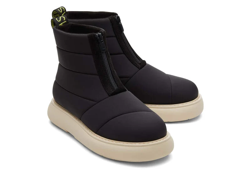 TOMS Alpargata Mallow Puffer-Stiefel für Damen – Schwarz