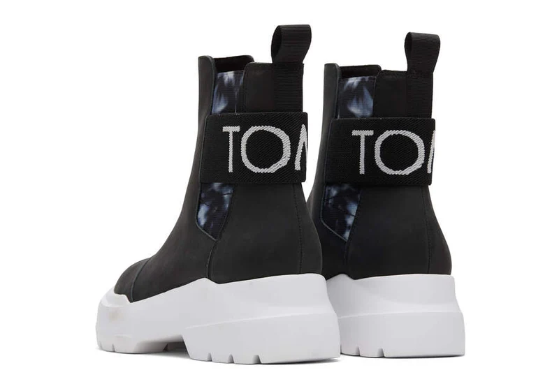 TOMS Alpargata-Kampfstiefel für Damen – Schwarz