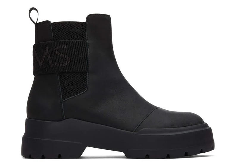 TOMS Alpargata-Kampfstiefel für Damen – Schwarz