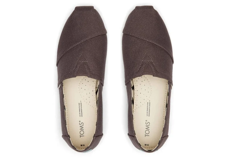 TOMS Alpargata Espadrille aus recycelter Baumwolle für Damen – Grau