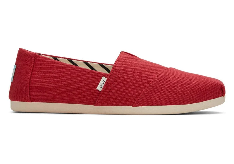 TOMS Alpargata Espadrille aus recycelter Baumwolle für Damen – Rot