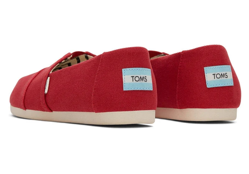 TOMS Alpargata Espadrille aus recycelter Baumwolle für Damen – Rot