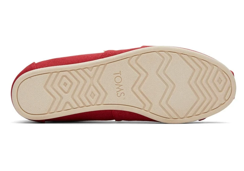 TOMS Alpargata Espadrille aus recycelter Baumwolle für Damen – Rot