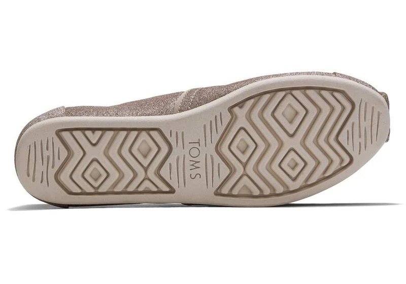 TOMS Glitzernde Alpargata-Espadrille für Damen – Gold