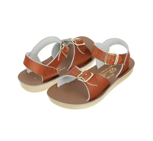 Salt Water Sandals Kinder-Surfer-Sandale – Hellbraun