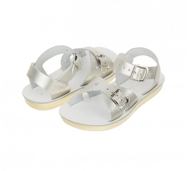 Salt Water Sandals Sweetheart-Sandale für Kinder – Silber