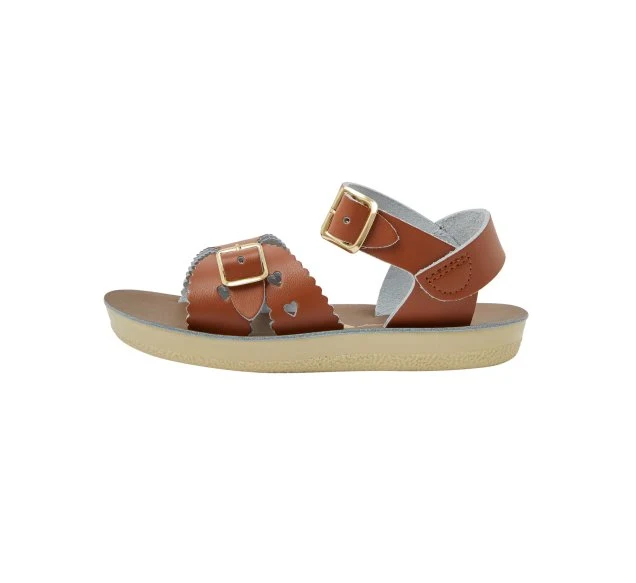 Salt Water Sandals Sweetheart-Sandale für Kinder – Hellbraun