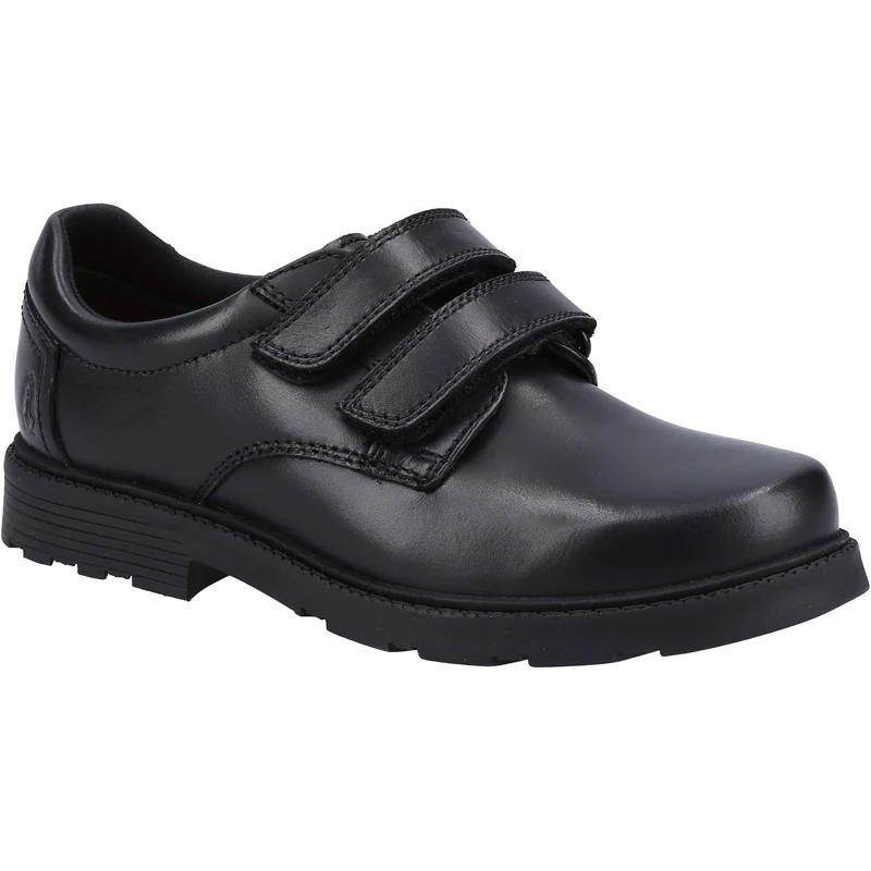 Hush Puppies Schulschuhe Logan aus Leder für Jungen – Schwarz