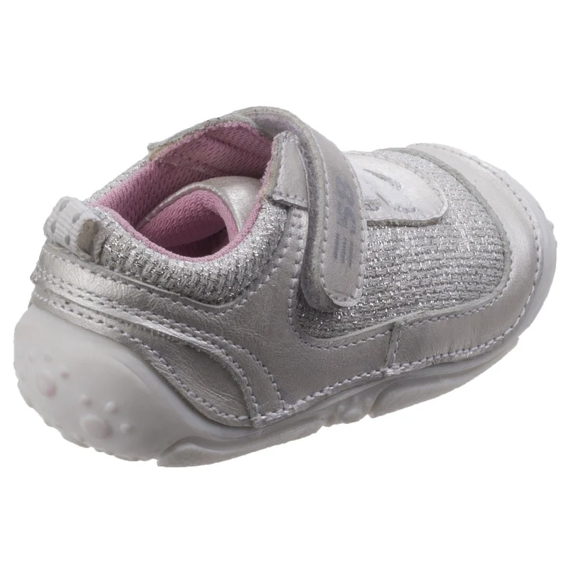 Hush Puppies Livvy-Turnschuhe für Kleinkinder, Mädchen – Silber