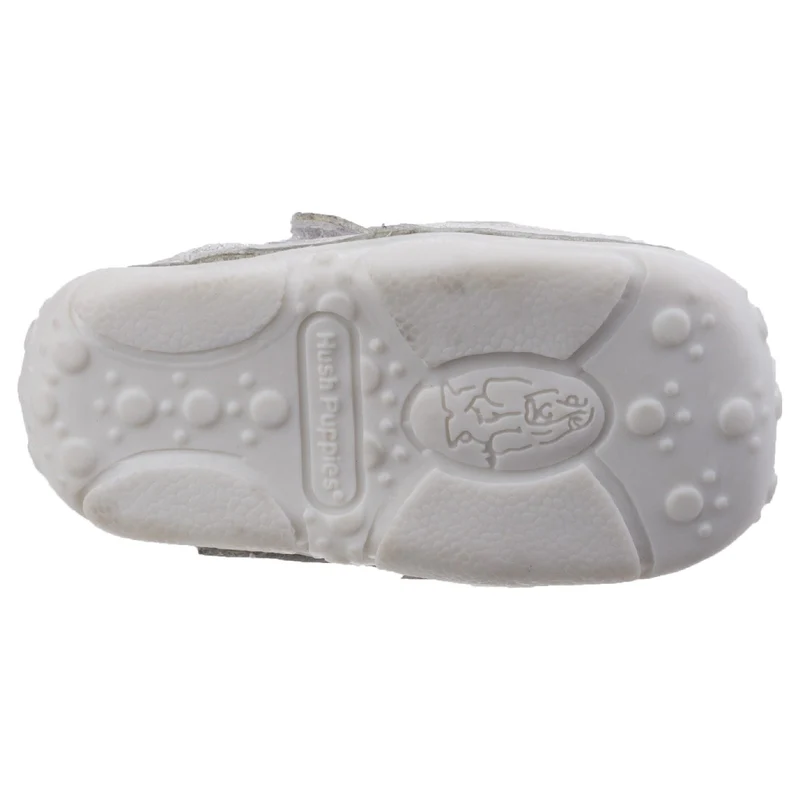 Hush Puppies Livvy-Turnschuhe für Kleinkinder, Mädchen – Silber