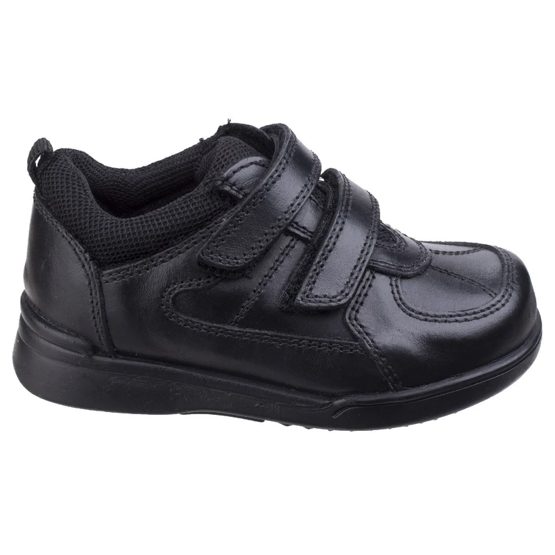 Hush Puppies Jungen Liam Kleinkind-Schulschuhe – Schwarz