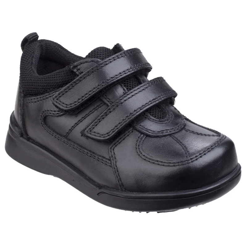 Hush Puppies Jungen Liam Kleinkind-Schulschuhe – Schwarz