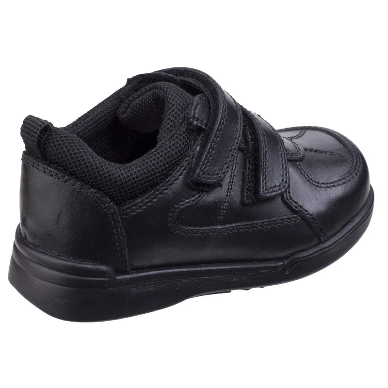 Hush Puppies Jungen Liam Kleinkind-Schulschuhe – Schwarz
