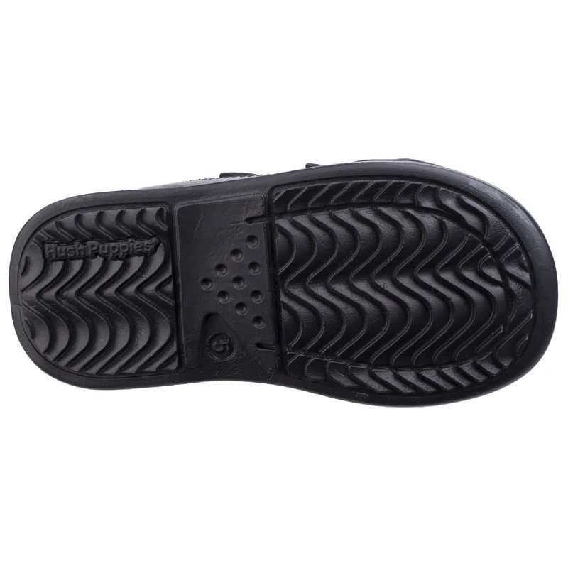 Hush Puppies Jungen Liam Kleinkind-Schulschuhe – Schwarz