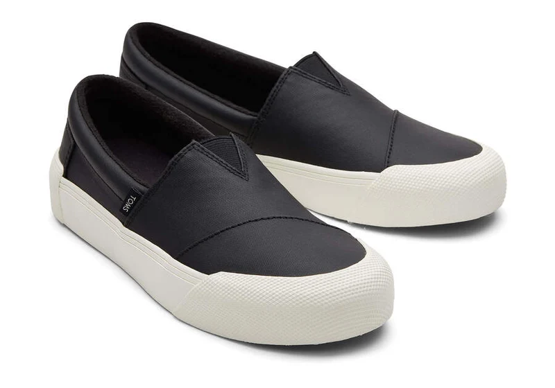 TOMS Damen Alpargata Fenix ​​Slip-On-Trainer – Schwarz Matt