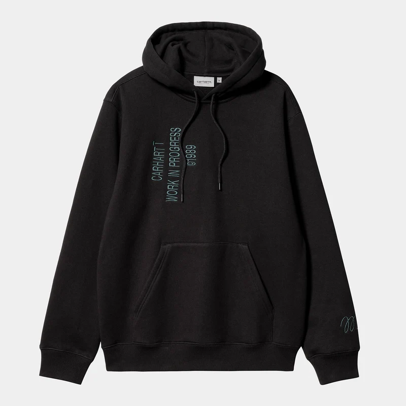 Carhartt WIP Herren Signature Sweat Hoody – Schwarz