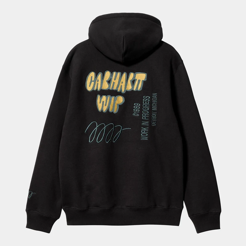 Carhartt WIP Herren Signature Sweat Hoody – Schwarz