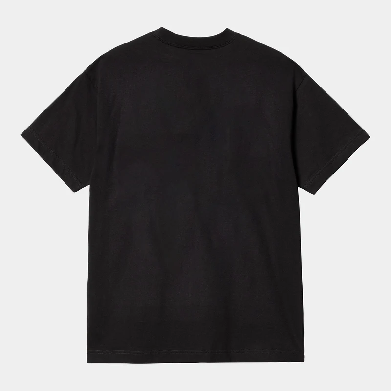 Carhartt WIP Herren Babybrush Duck Kurzarm-Bio-T-Shirt – Schwarz