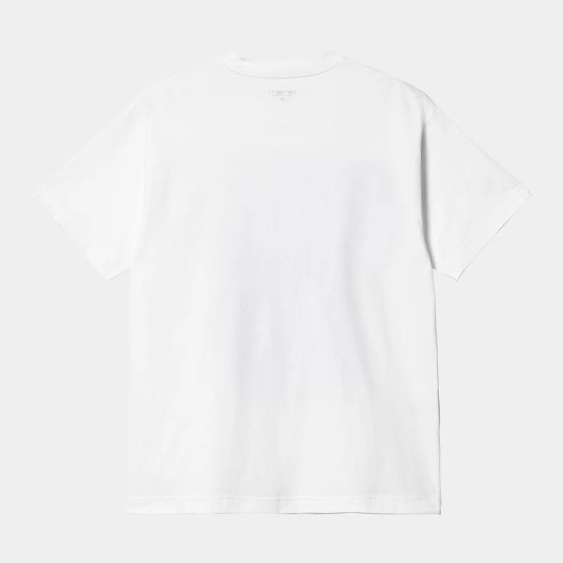 Carhartt WIP Herren Babybrush Duck Kurzarm-Bio-T-Shirt – Weiß