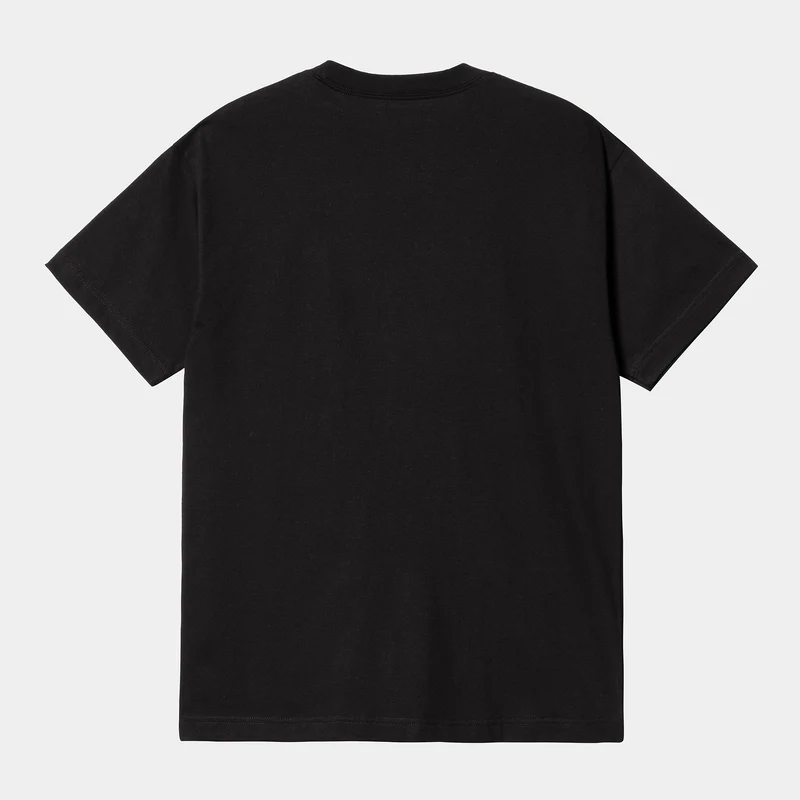 Carhartt WIP Männer-Babybürste Friends First Kurzarm-Bio-T-Shirt – Schwarz