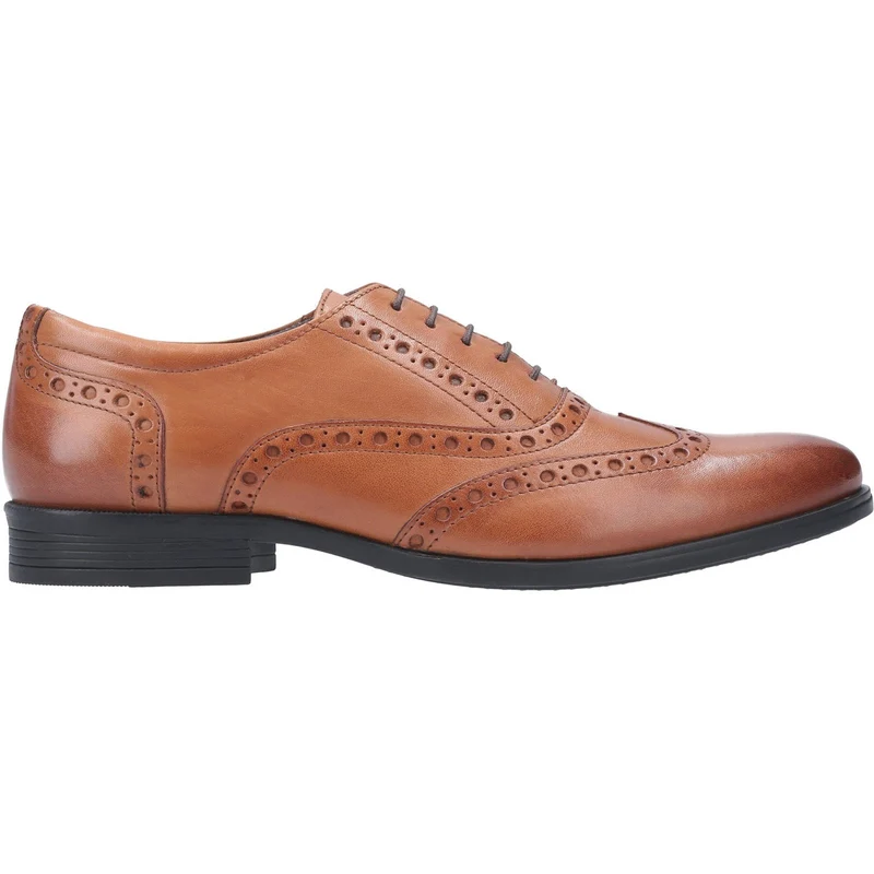 Hush Puppies Herren-Brogue-Schuh aus Eichenleder – Braun