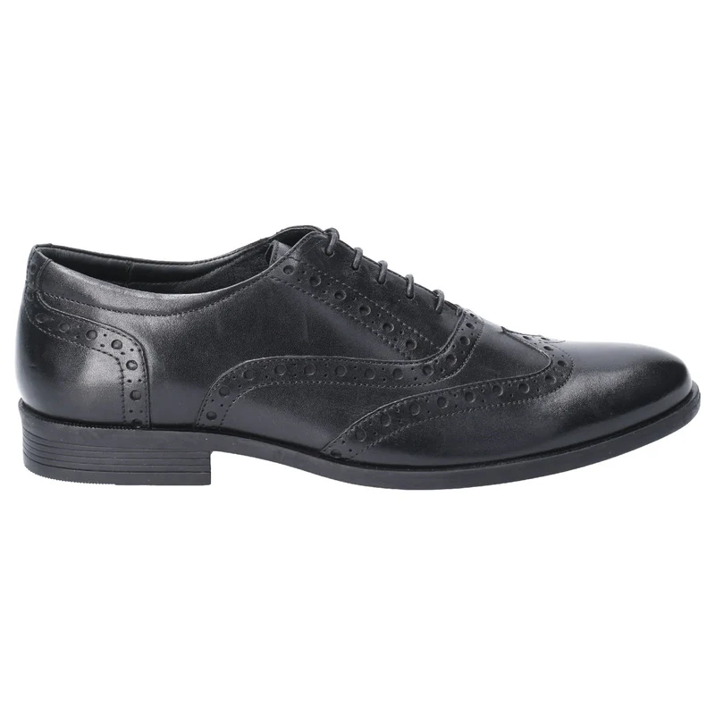 Hush Puppies Herren-Brogue-Schuh aus Eichenleder – Schwarz