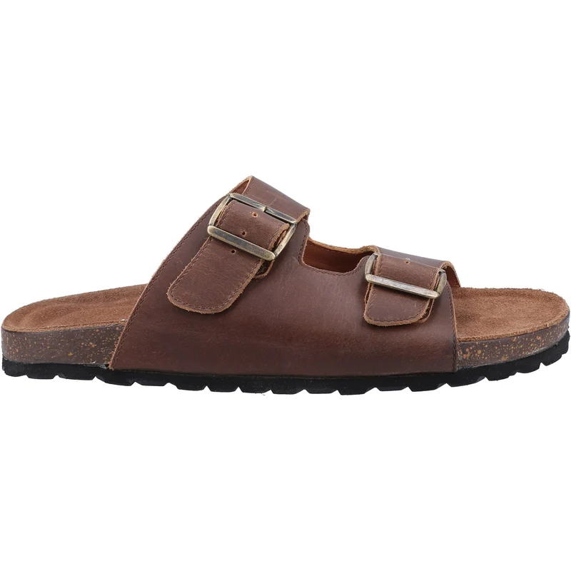 Hush Puppies Herren Nash Ledersandalen – Braun