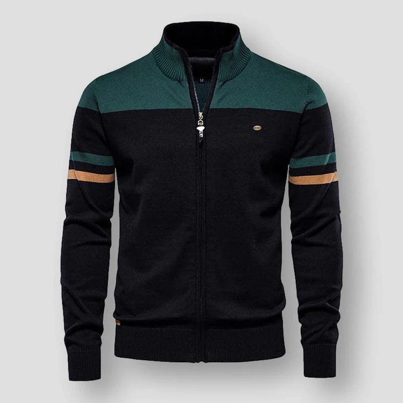 Gestreifte Schulter-Trainingsjacke - Ruben