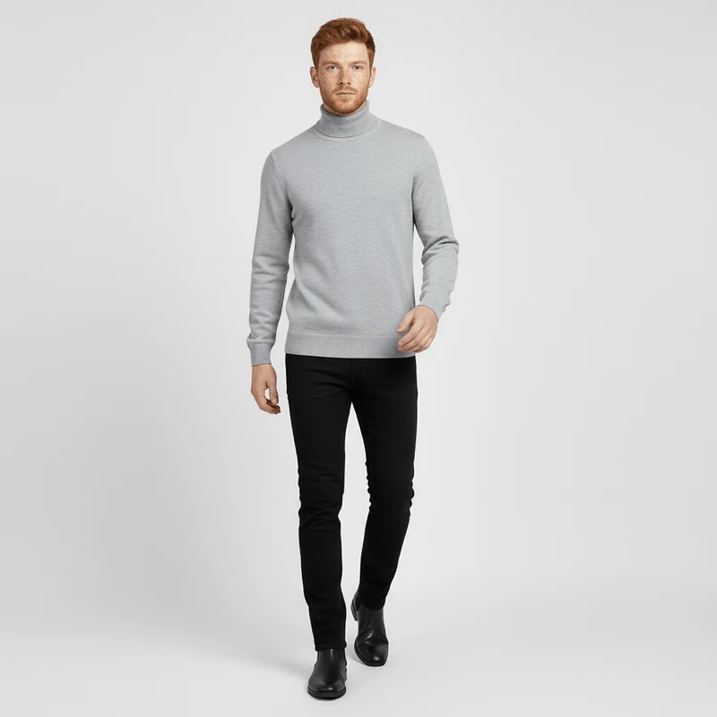 Slim-Fit-Rollkragenpullover - Friedrich