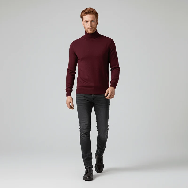 Slim-Fit-Rollkragenpullover - Friedrich
