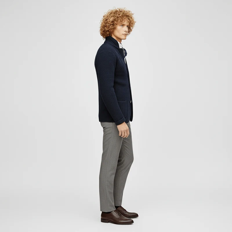 Strukturierter Strickjacke Mit Langen Ärmeln - Lennox