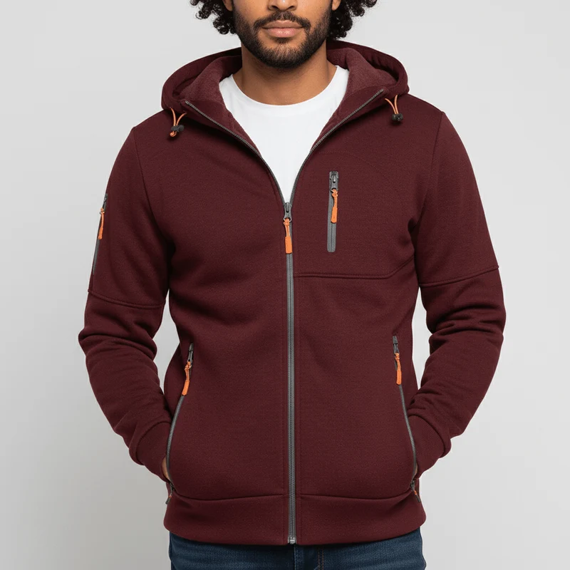 Kapuzenjacke Mit Durchgehreißverschluss - Noel