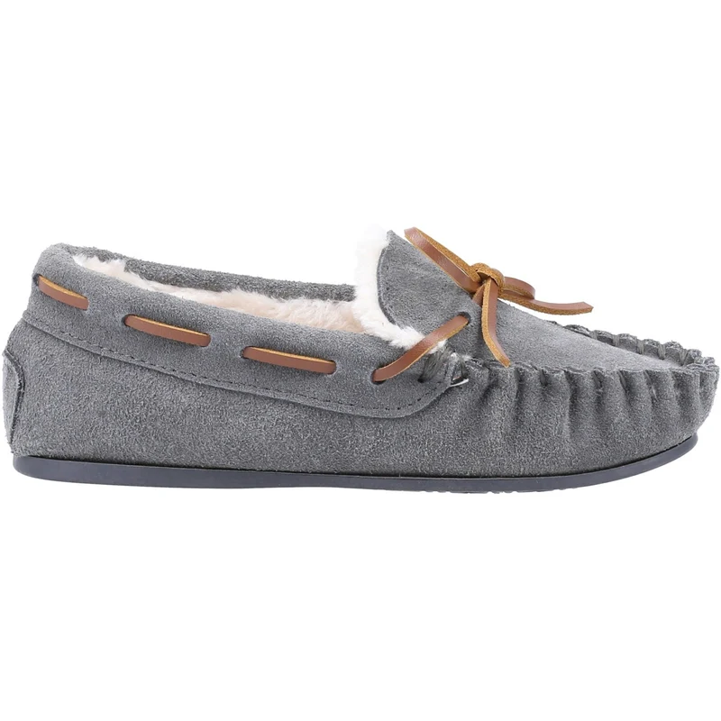 Hush Puppies Addison-Hausschuhe für Kinder – Grau