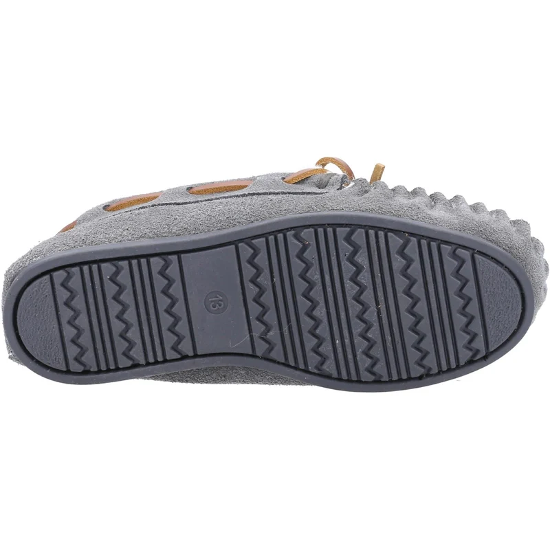 Hush Puppies Addison-Hausschuhe für Kinder – Grau