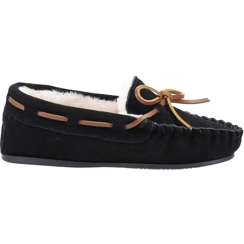Hush Puppies Addison-Hausschuhe für Kinder – Schwarz
