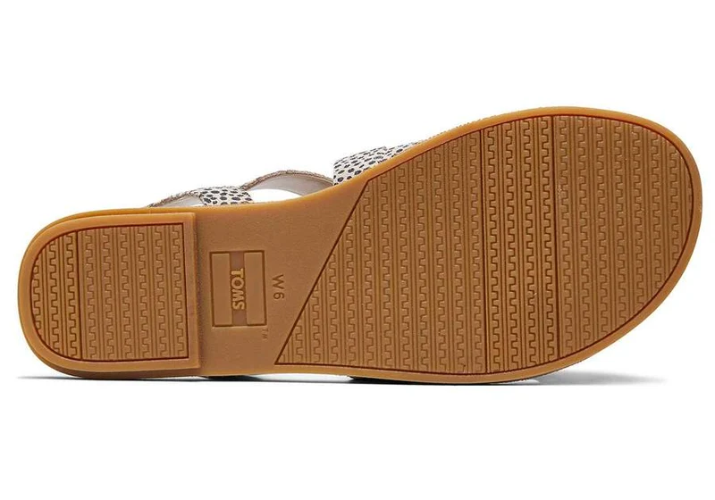 TOMS Damen-Sandale Sicily aus Leder – Macadamia