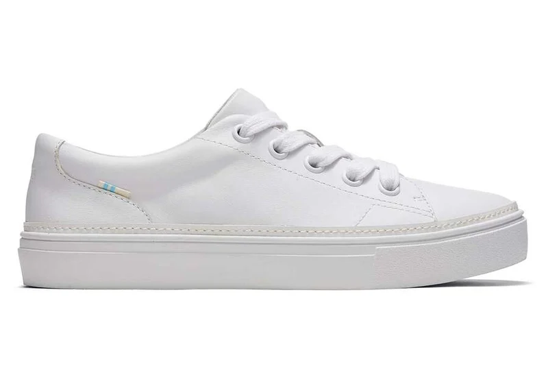 TOMS Damen-Sneaker „Alex“ aus Leder – Weiß