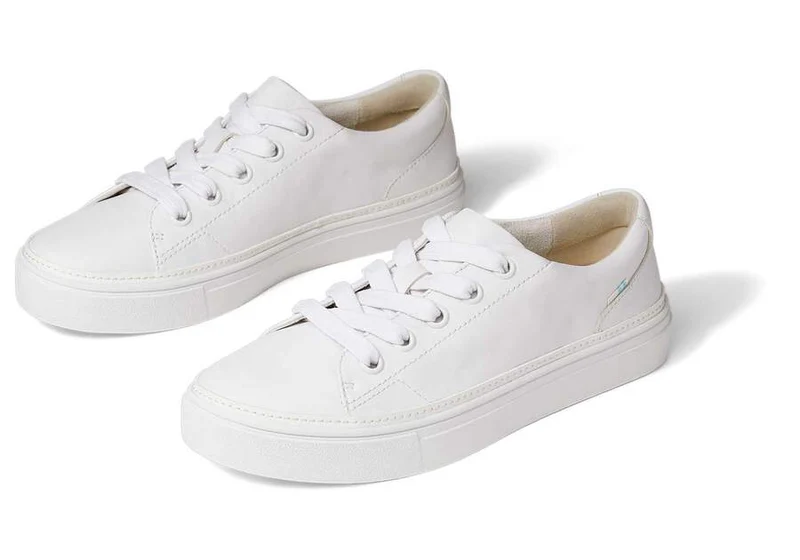 TOMS Damen-Sneaker „Alex“ aus Leder – Weiß