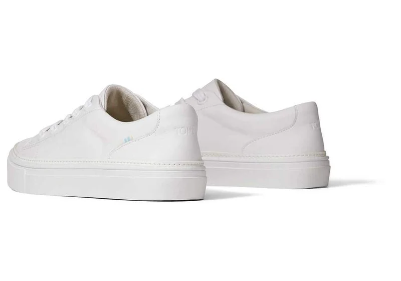 TOMS Damen-Sneaker „Alex“ aus Leder – Weiß