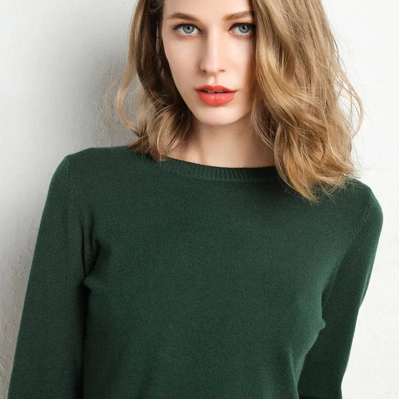Langarm-Pullover Mit Rundhalsausschnitt - Katrin