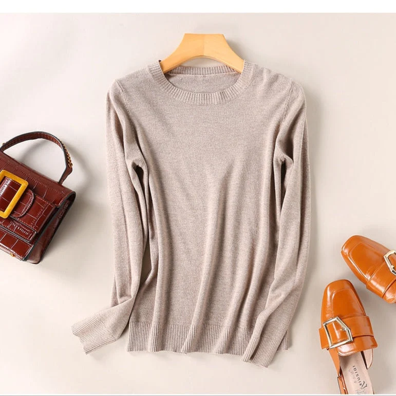 Langarm-Pullover Mit Rundhalsausschnitt - Katrin
