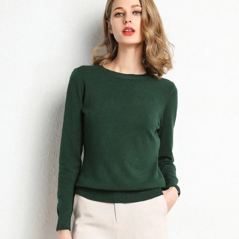 Langarm-Pullover Mit Rundhalsausschnitt - Katrin