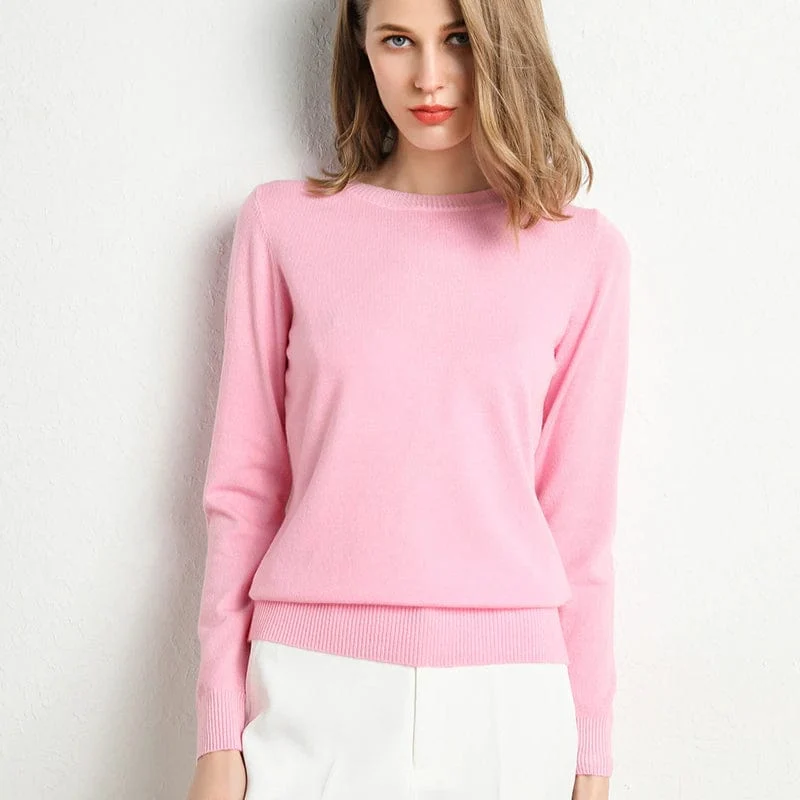 Langarm-Pullover Mit Rundhalsausschnitt - Katrin