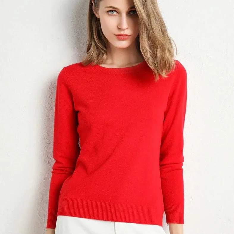Langarm-Pullover Mit Rundhalsausschnitt - Katrin