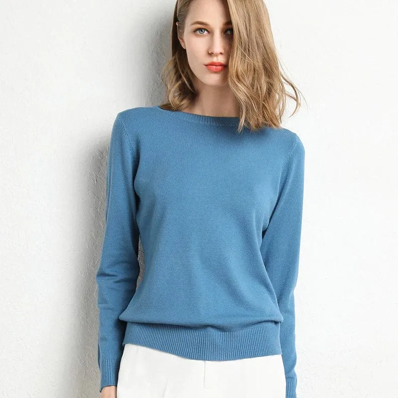 Langarm-Pullover Mit Rundhalsausschnitt - Katrin