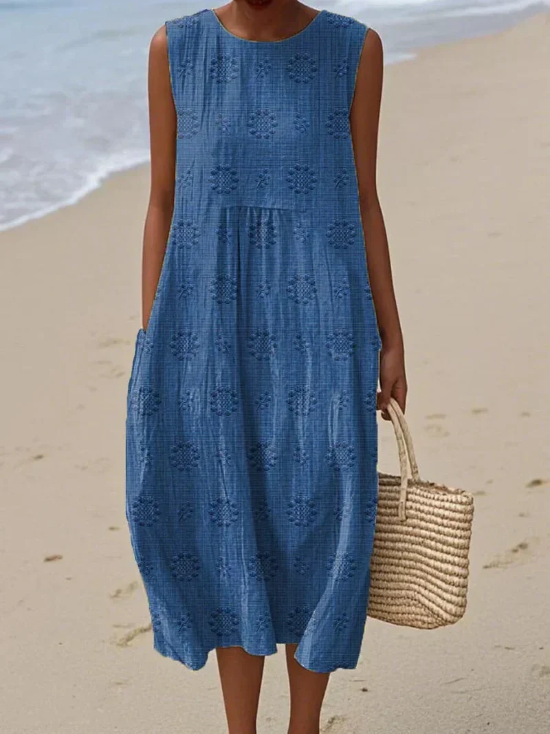 Lässiges Sommerkleid Mit Taschen - Carina